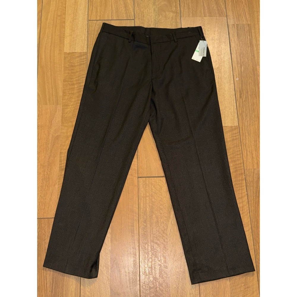 Men's Van Heusen Straight Fit Dress Pants Brown Size 34x30